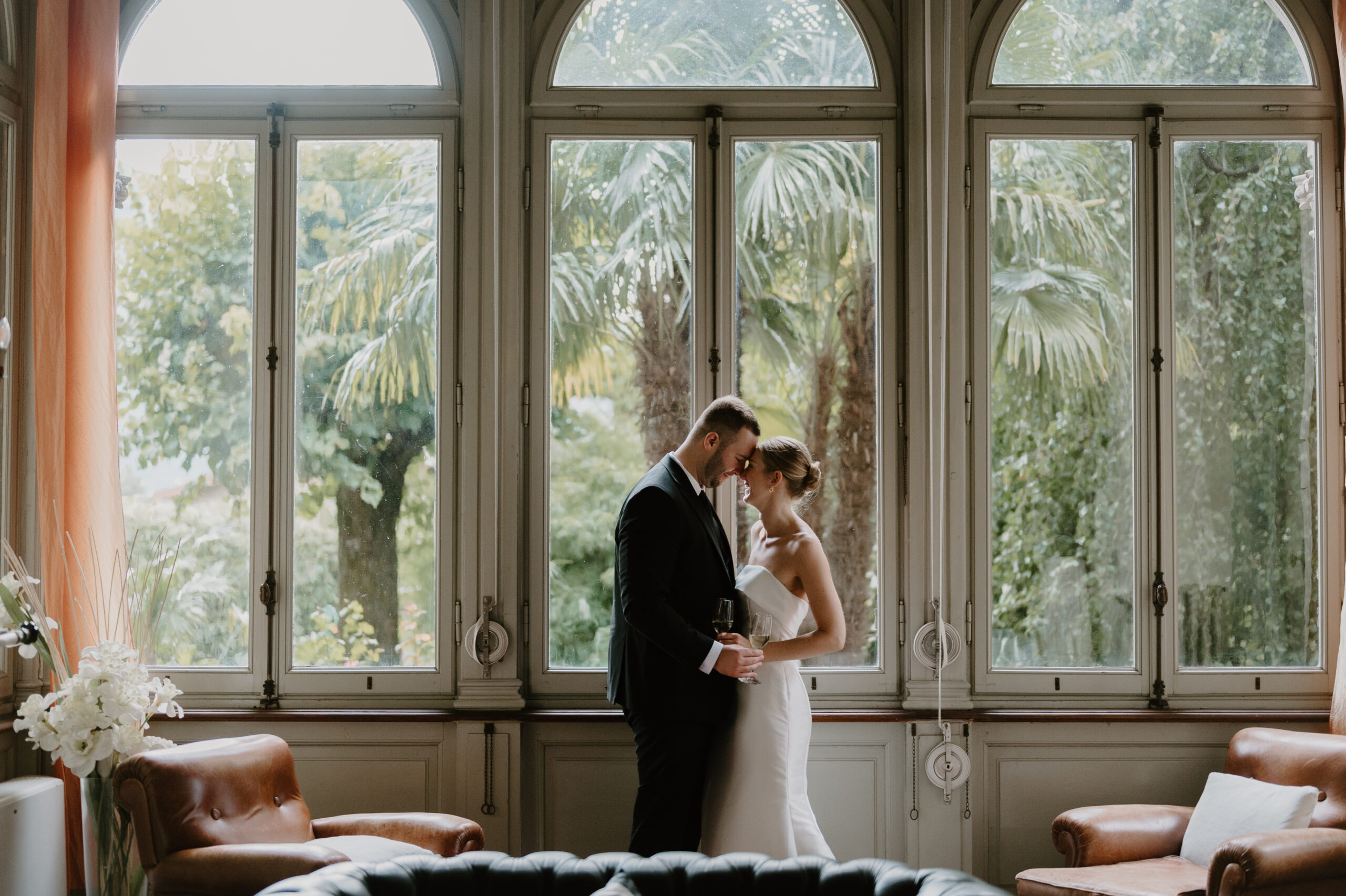 intimate wedding on Lake Como