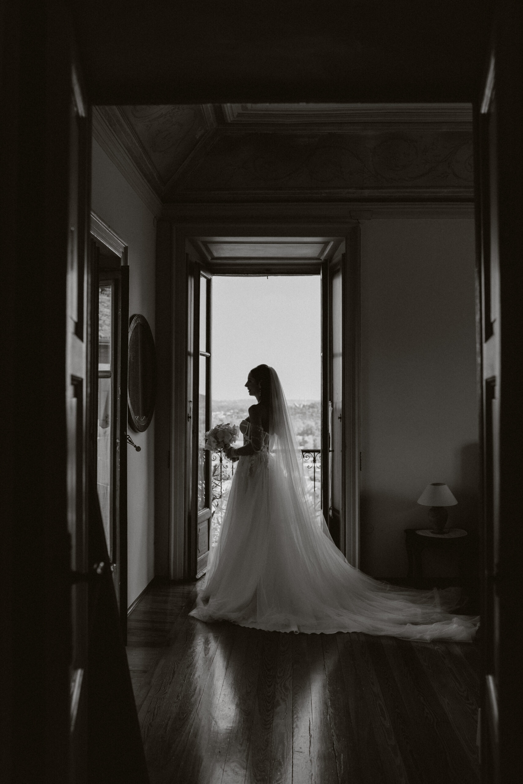 La sposa nel suo splendido abito